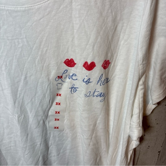 Old navy graphic t shirt women's size 3X Love Is Here To Stay - Picture 8 of 15